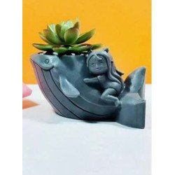 Whale Rider Succulent Planter