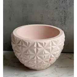 Geometric Succulent Planter - Diamond Hash Design