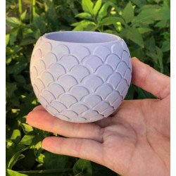 Geometric Succulent Planter - Dragon Egg Design