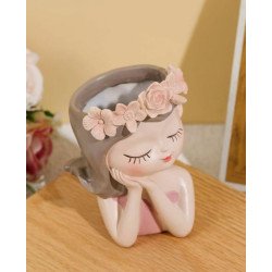 Day Dreaming Girl Succulent Planter