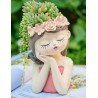 Day Dreaming Girl Succulent Planter